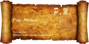 Pap Médea névjegykártya